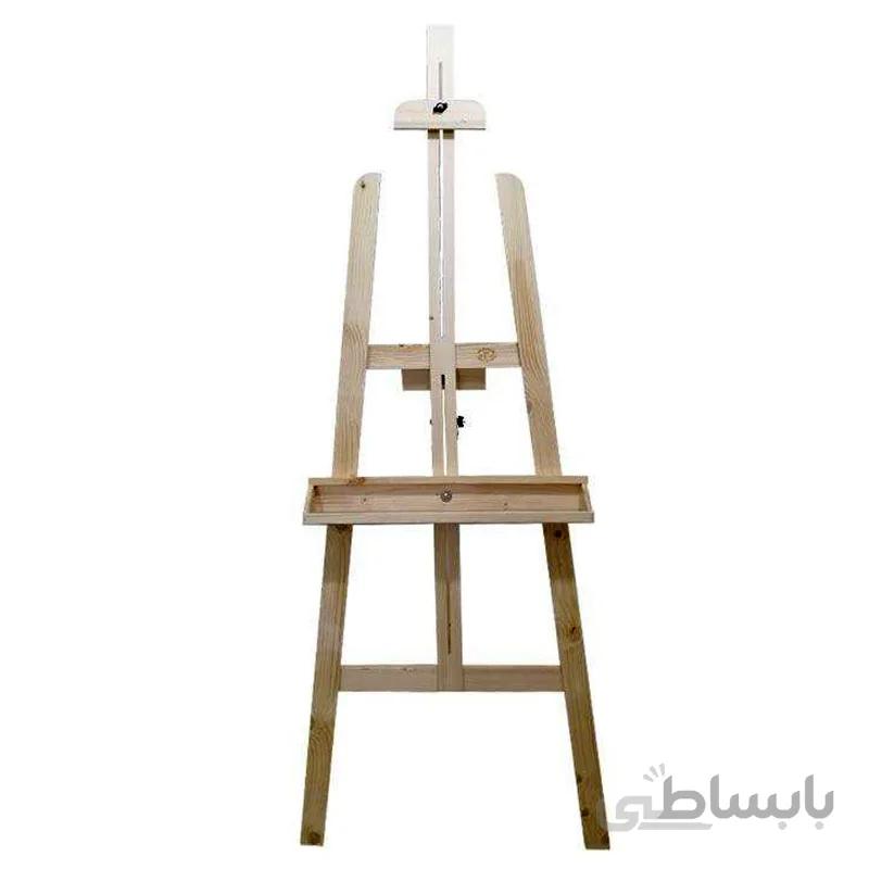 سه پایه بوم نقاشی تاشو مدل چوبی با قابلیت تنظیم ارتفاع