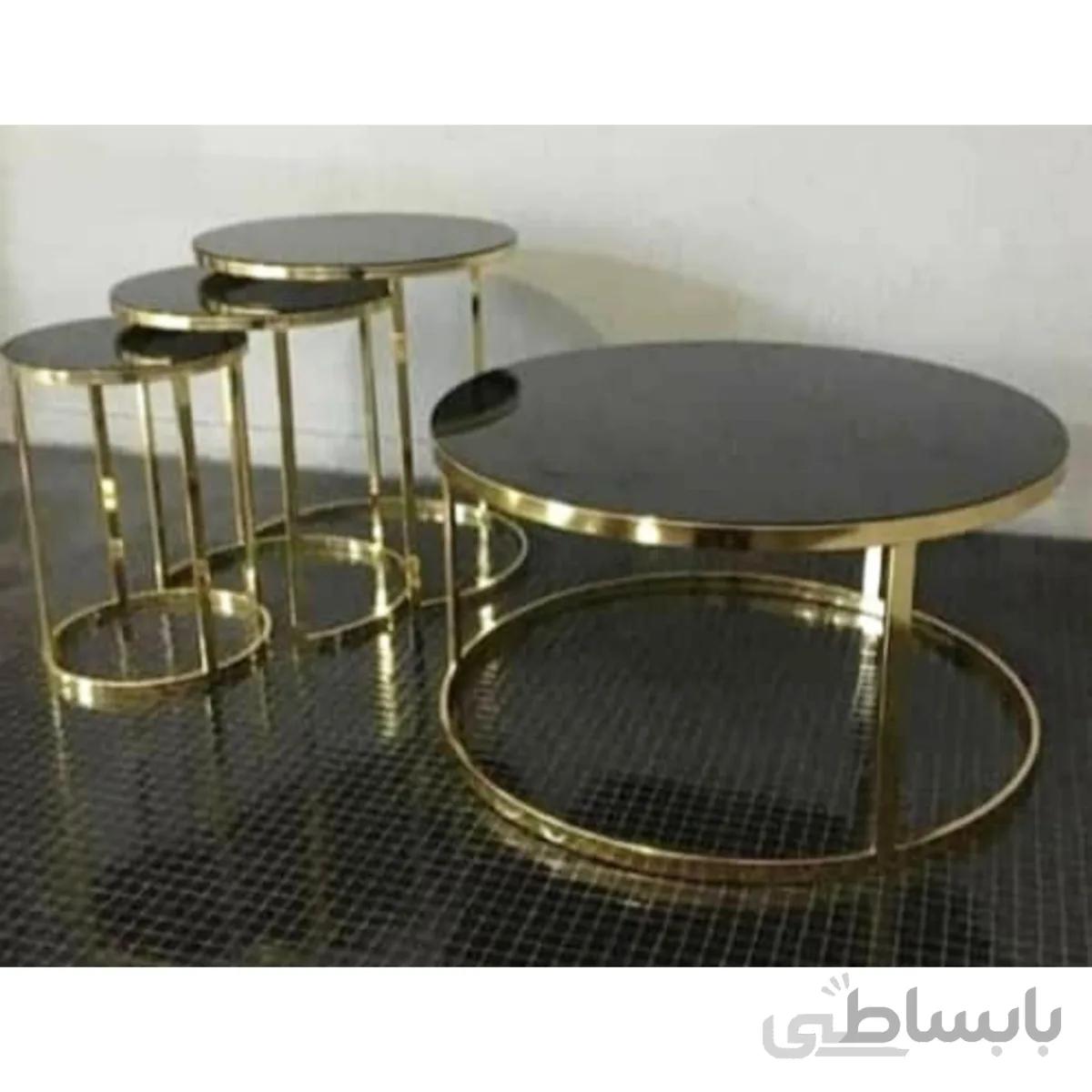 میز جلومبلی عسلی فلزی مدل استند