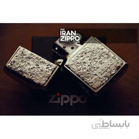 فندک اصل زیپو مدل 6370 | ژاپن | طرح قالی