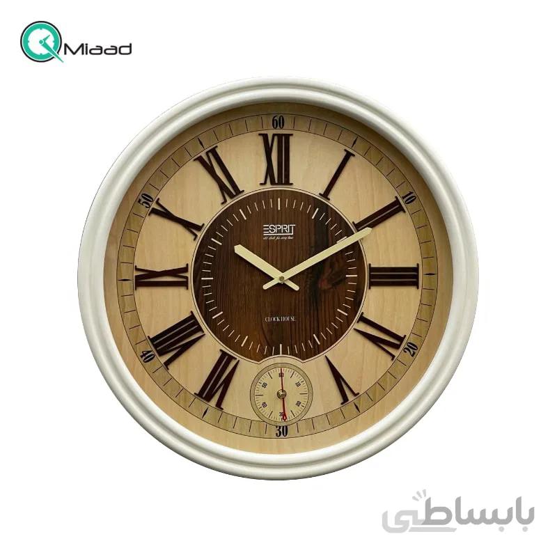 ساعت دیواری چوبی اسپریت مدل 2014 سفید