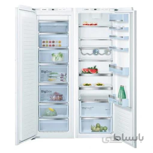 یخچال و فریزر دوقلو توکار بوش مدل BOSCH KIR81AF30 – GIN81AC30 ا BOSCH BUILTIN REFRIGERATOR FREEZER Serie 6 KIR81AF30 - GIN81AC30
