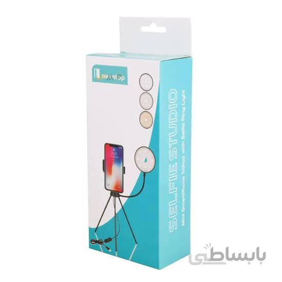 هلدر و رینگ لایت موبایل Nev stop