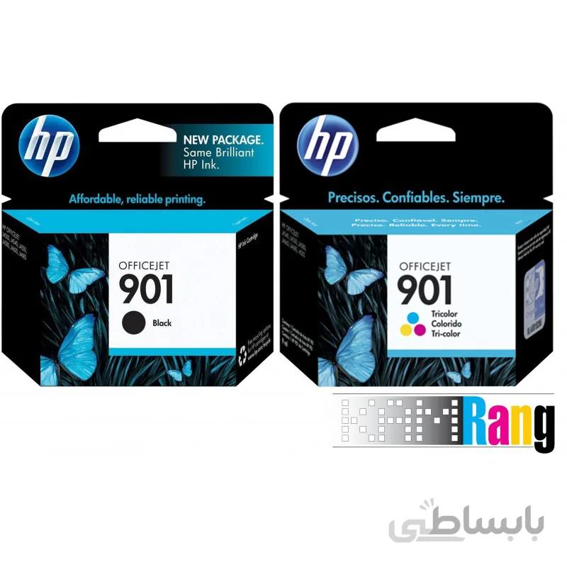 کارتریج جوهرافشان اچ پی 901 مشکی و رنگی