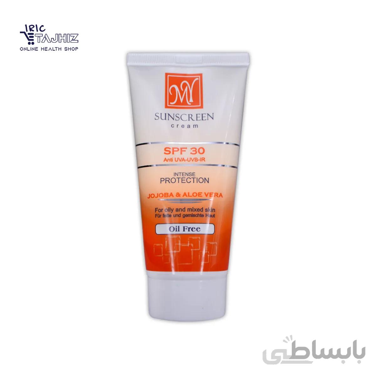 ضد آفتاب بی‌رنگ SPF30 مای ا Sunscreen Cream SPF30 MY