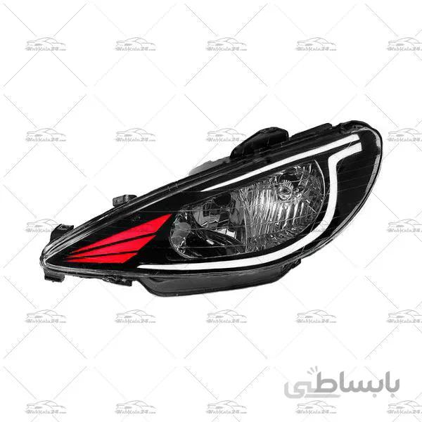 چراغ جلو اسپرت پژو 206 طرح النترا