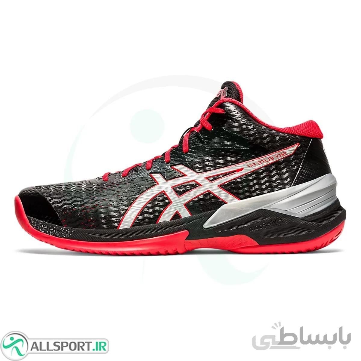 کفش والیبال اسیکس طرح اصلی Asics Sky Elite ff Black Pure Silver