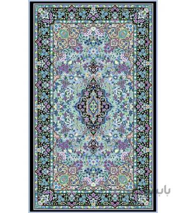 نخ و نقشه فرش درشت باف کد 60 فیروزه ای