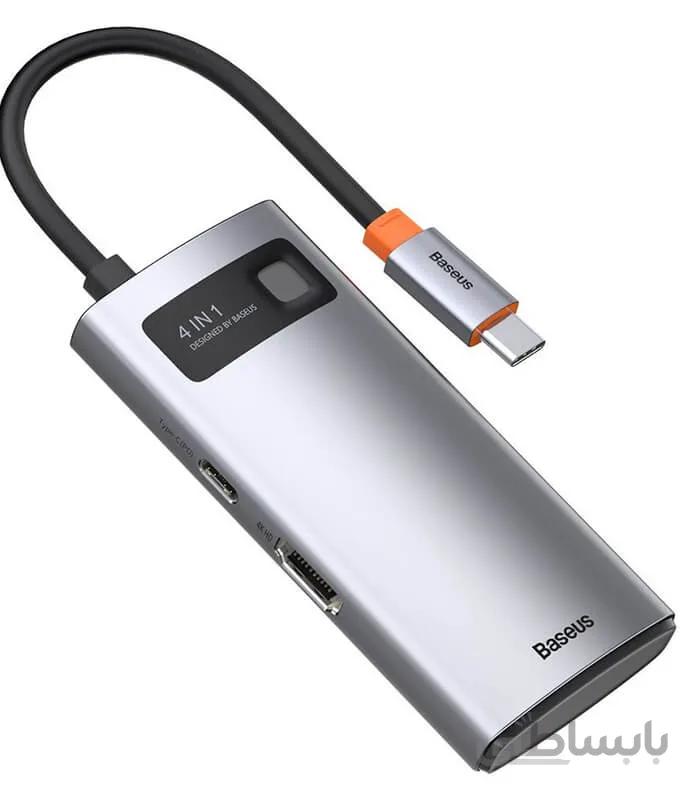 هاب 4 پورت تایپ سی باسئوس مدل CAHUB-CY0G