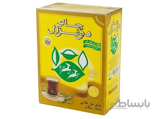 چای دو غزال با طعم هل بسته 500 گرمی