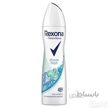 اسپری ضد تعریق زنانه رکسونا مدل Shower Fresh حجم 150 میلی لیتر ا Rexona Shower Fresh Sprsy For Women 150ml