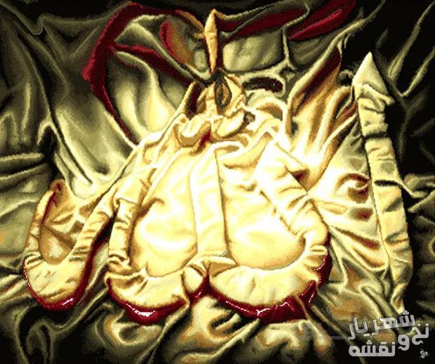نخ و نقشه تابلوفرش طرح الله - کد 86