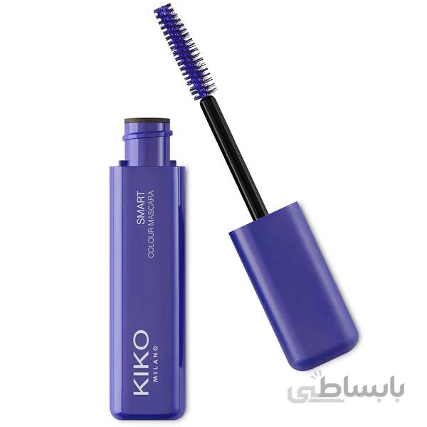ریمل رنگی آبی کیکو (kiko) اصل | مدل smart colour حجم دهنده و بلند کننده مژه ا Kiko Smart Colour Panoramic Volume-Effect Mascara 8ml- 02 Electric Blue