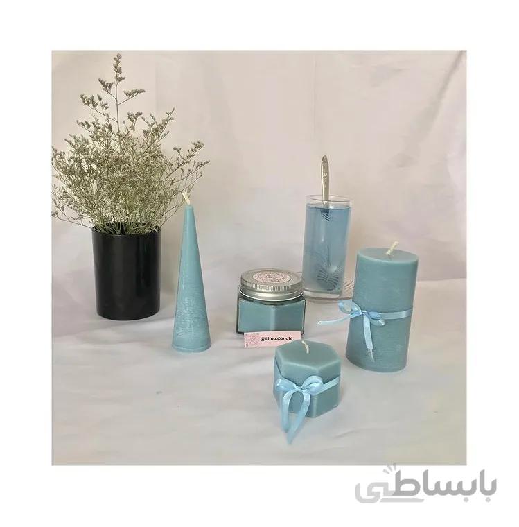 آلیناکندل – شمع معطر شیشه ای ست ماوی