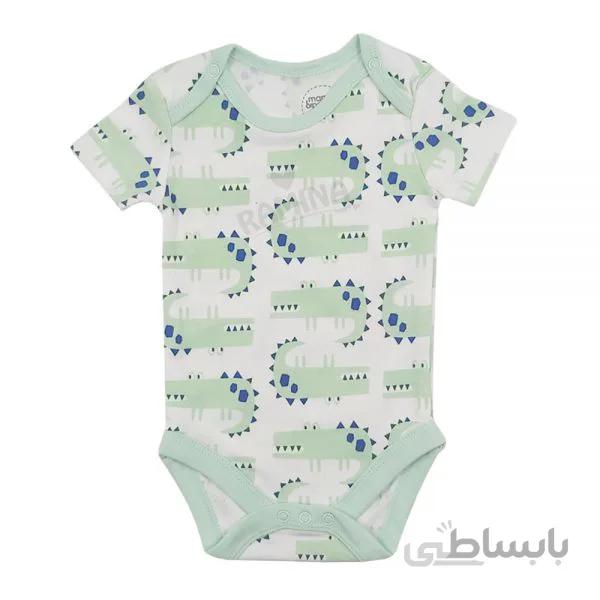 ست بادی آستین کوتاه با شلوار طرح تمساح ماماز پاپاز Mamas Papas