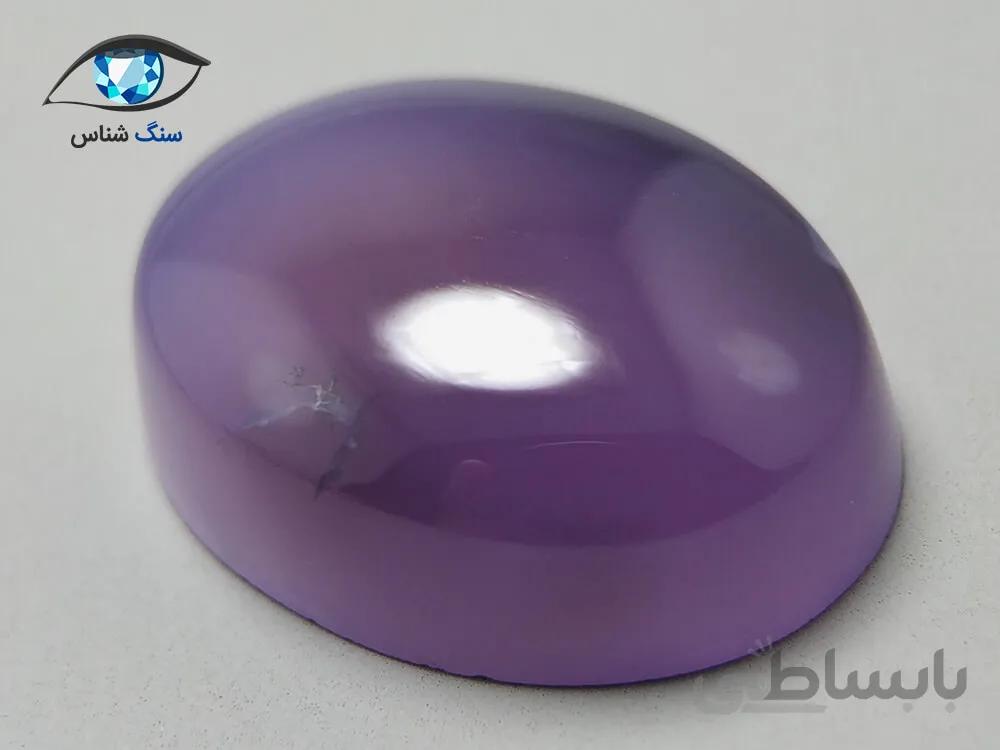 عقیق سوسنی طبیعی بیضی 5.3 گرم