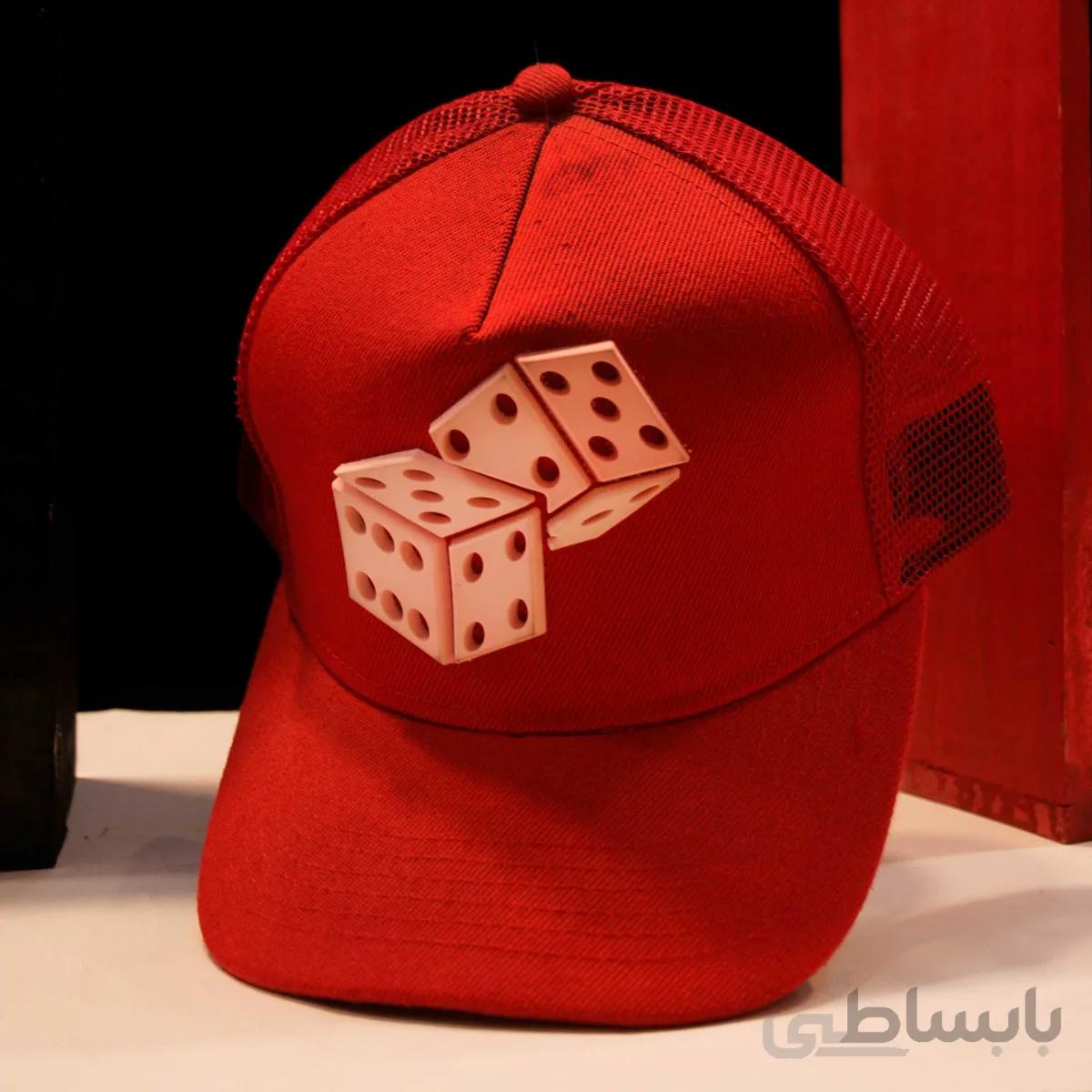 کلاه بیسبالی طرح تاس کد 136