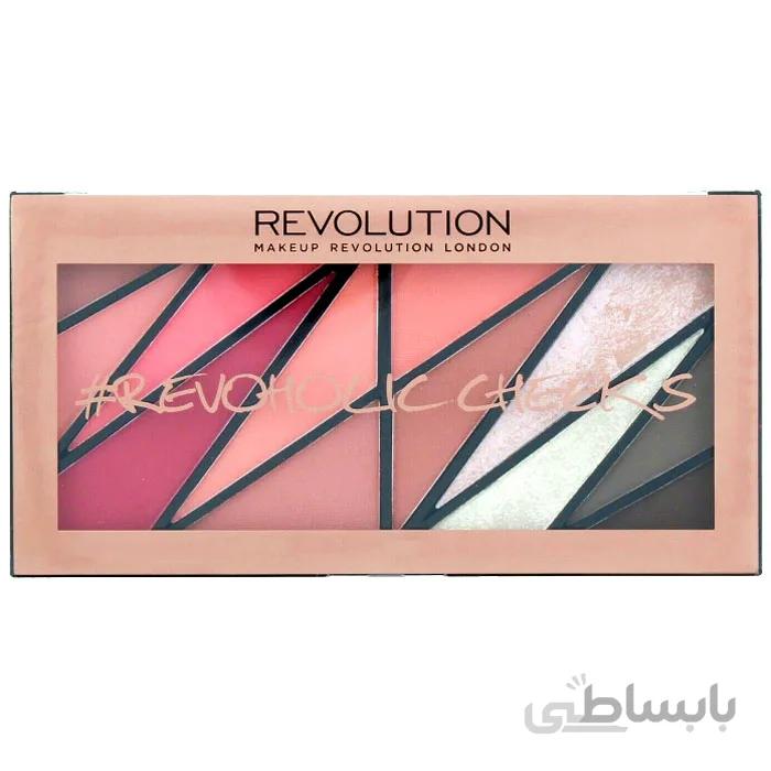 پالت رژ گونه و هایلایتر Revoholic Cheeks رولوشن