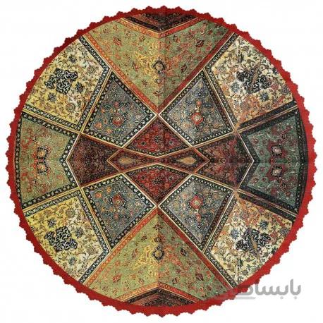 رومیزی مخمل گرد چهلستون