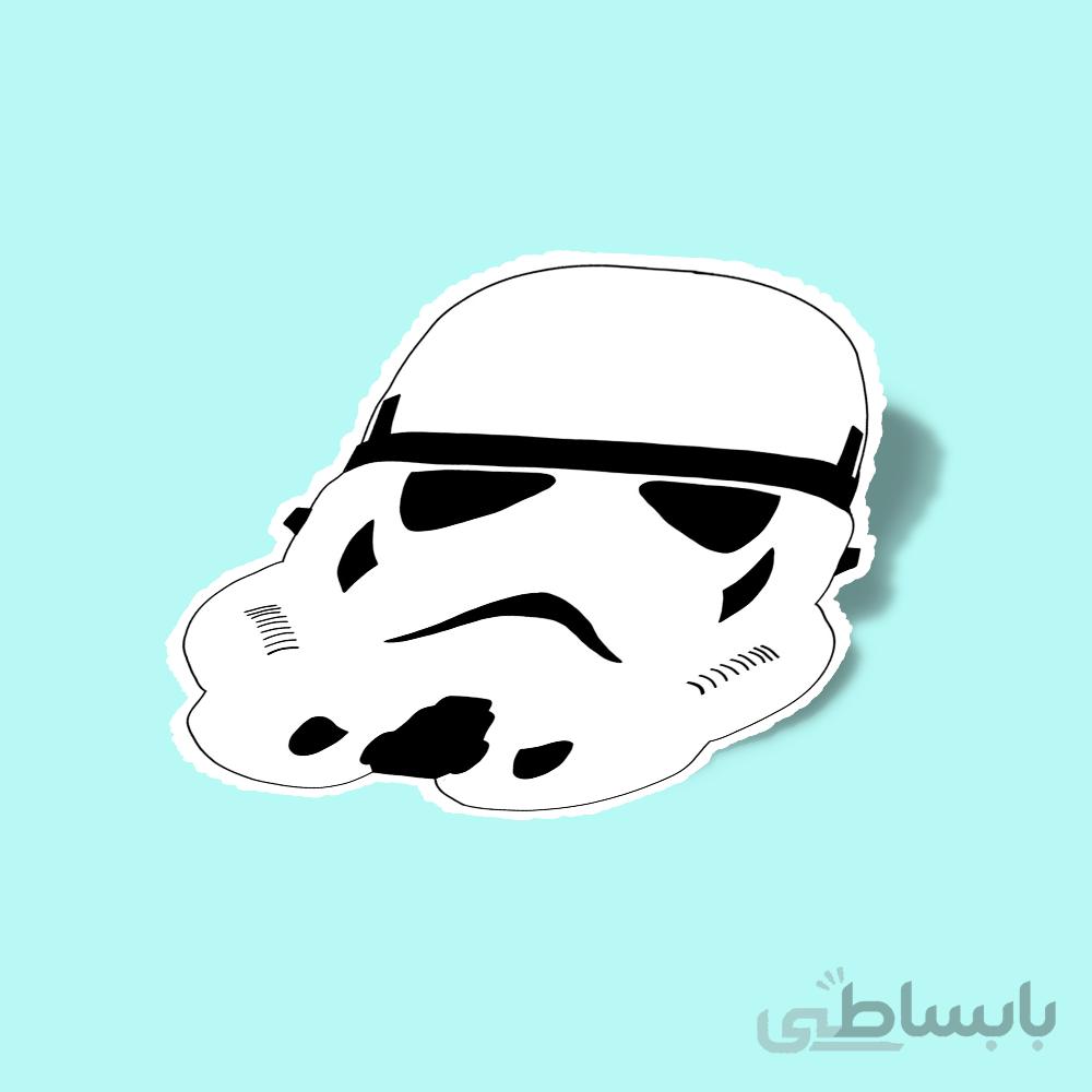 استیکر Trooper Minimal