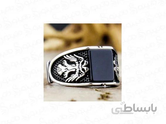 انگشتر مردانه طرح لوکس عقاب دوسر 12504