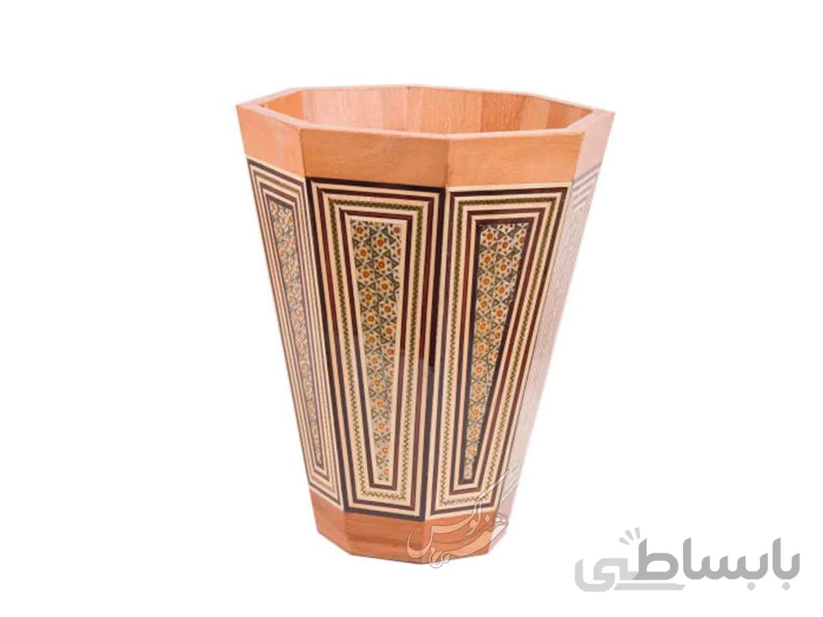 سطل خاتم کاری مدل سپیدار