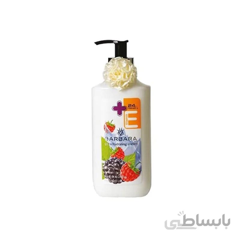 کرم ابرسان و مرطوب کننده دست و صورت ویتامین e تمشک barbara vitamin e
