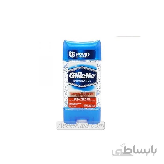 مام ژله ای ضد تعریق اسپورت ژیلت GILLETTE مدل BRISA TROPICAL حجم 107 گرم