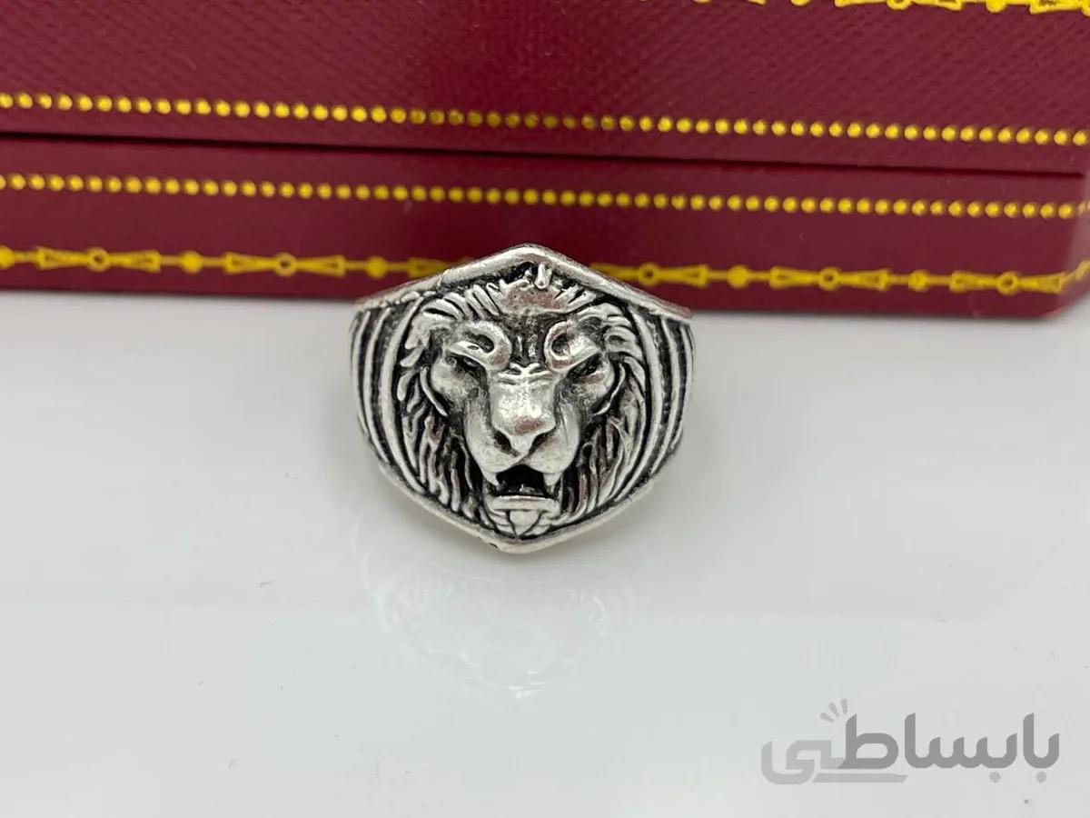 انگشتر ورشو شیر برجسته فری سایز
