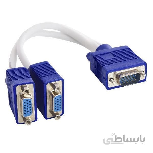 مبدل تبدیل ۱ به ۲ پورت VGA جنس اعلا