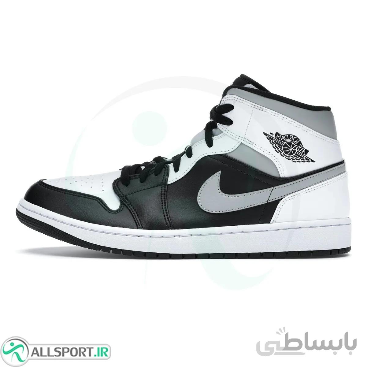 کتانی رانینگ مردانه نایک طرح اصلی Nike Air Jordan 1 Mid White