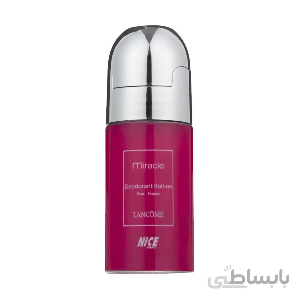 رول ضد تعریق زنانه نایس مدل Miracle حجم 50 میلی لیتر Nice Miracle Deodorant Roll For Women 50ml