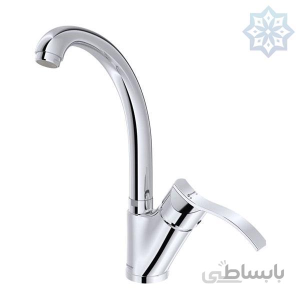 شیر آشپزخانه مدل اپال کروم شودر ا آشپزخانه اپال کروم