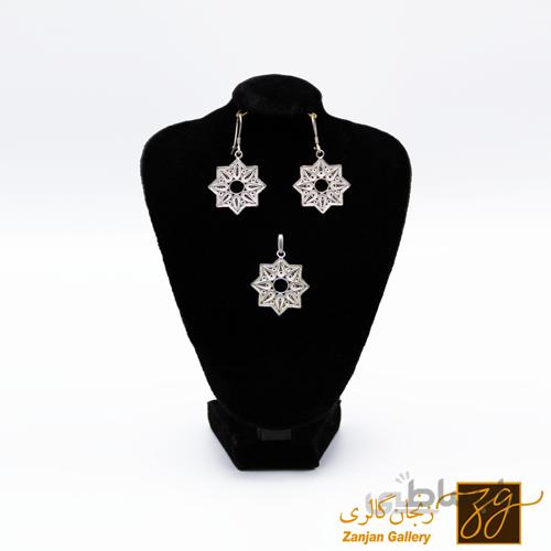 نیم ست طرح شمسه کد 19