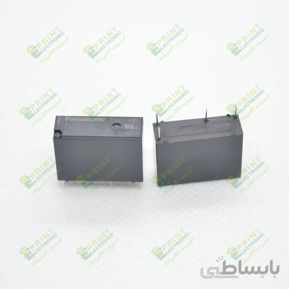 رله 12 ولت پکیجی 4 پایه 5 آمپر Panasonic ALDP112