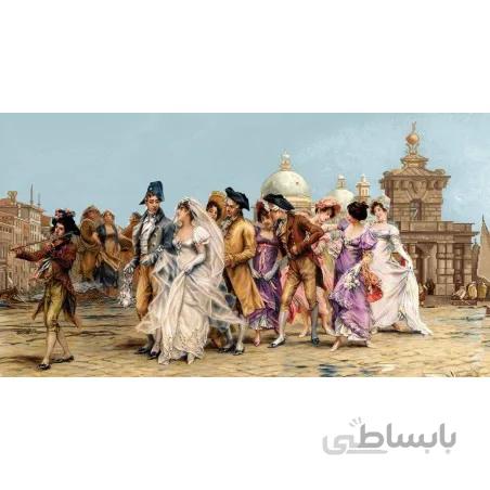 نخ و نقشه تابلو فرش طرح فرانسوی کد 162