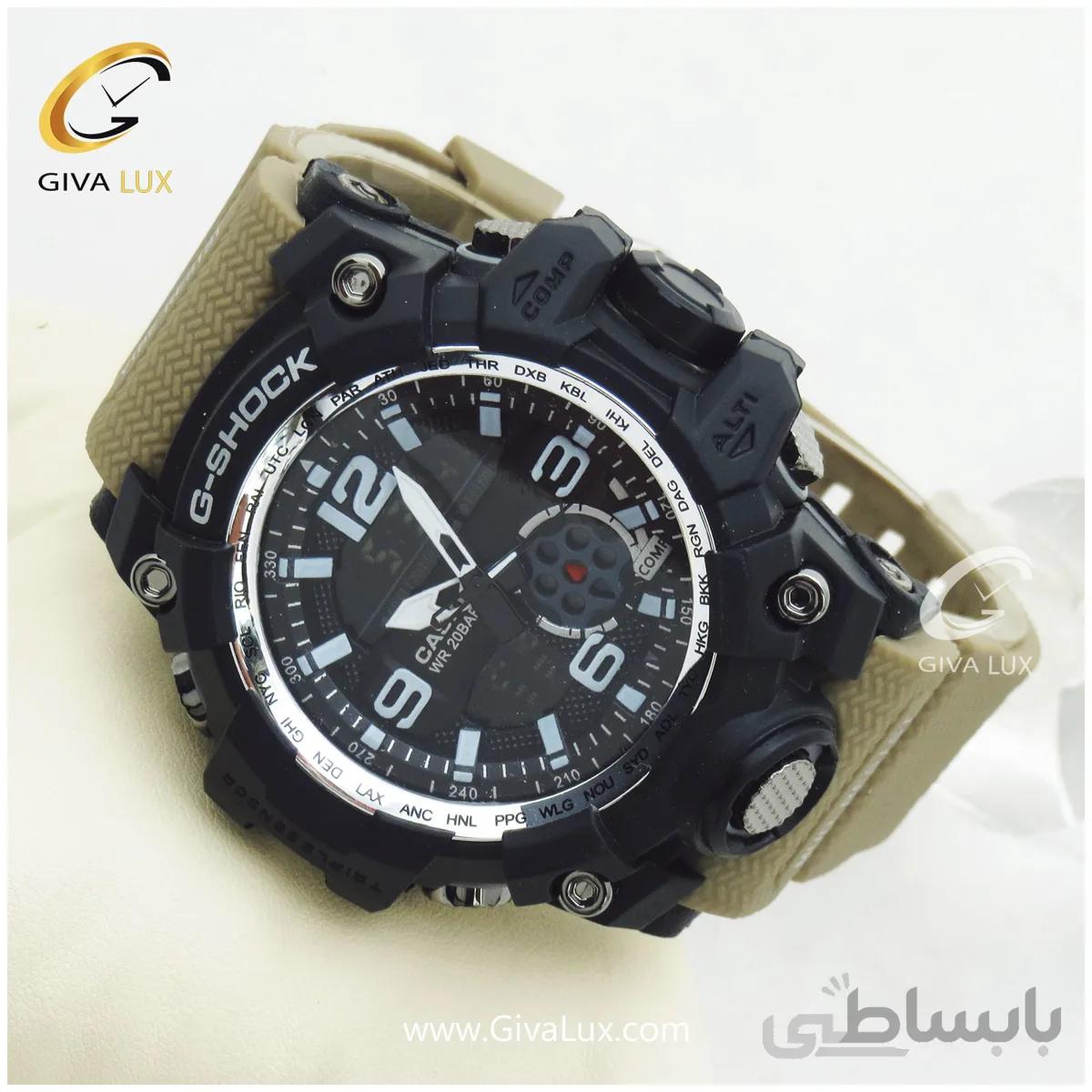 ساعت مچی اسپرت کاسیو جیشاک G-shock دو زمانه