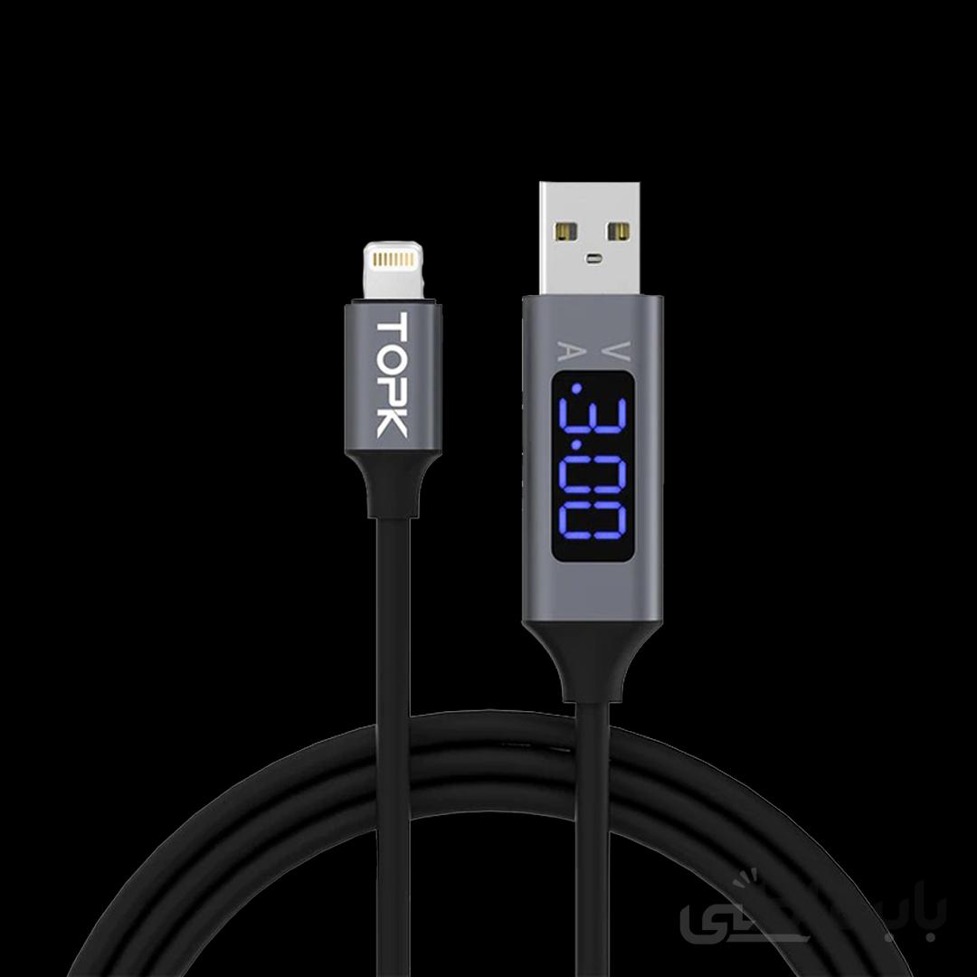 کابل تبدیل USB به لایتنینگ TOPK مدل AC32