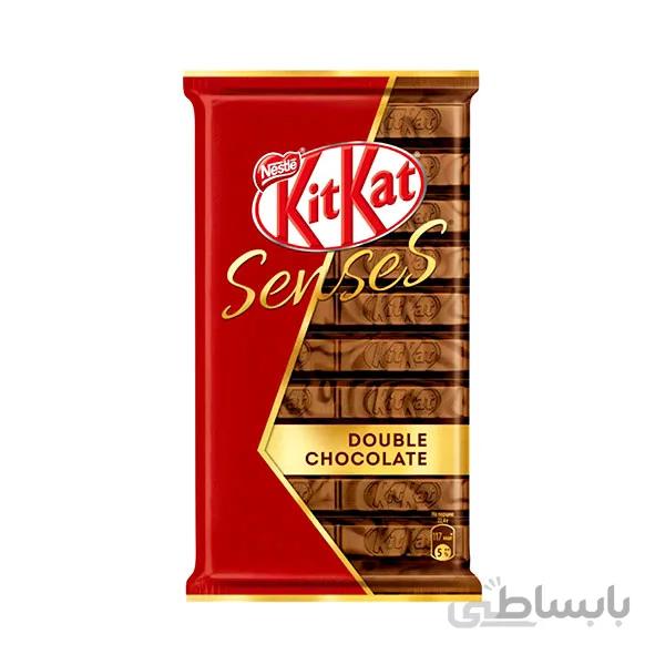 شکلات کیت کت سنسز دبل چاکلت نستله 112 گرم ا Nestle kitkat - double chocolate
