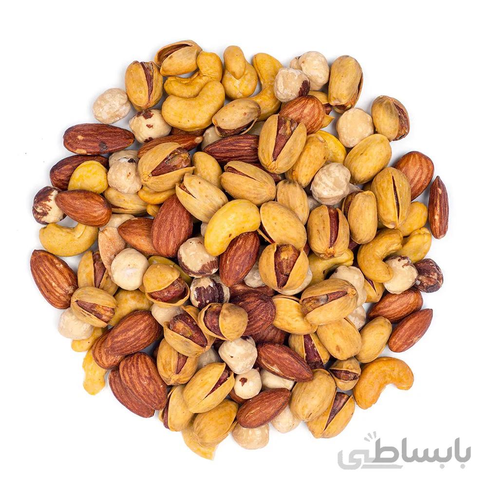 آجیل چهار مغز پسته با پوست شور درجه یک