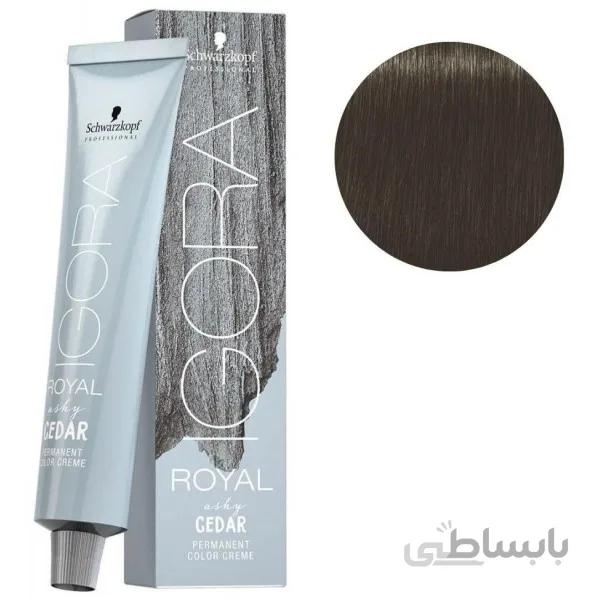 رنگ مو ایگورا (igora) قهوه ای روشن خاکستری شکلاتی شماره 5.16