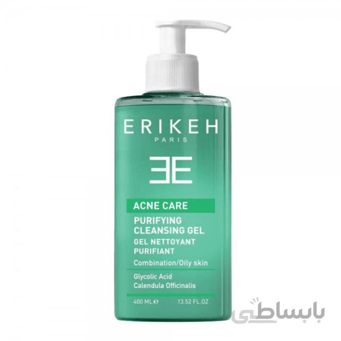 ژل پاک کننده و کنترل کننده چربی پوست ACNE CARE مناسب پوست چرب و مختلط اریکه