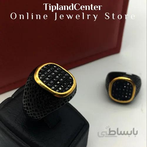 انگشتر مردانه دو رنگ