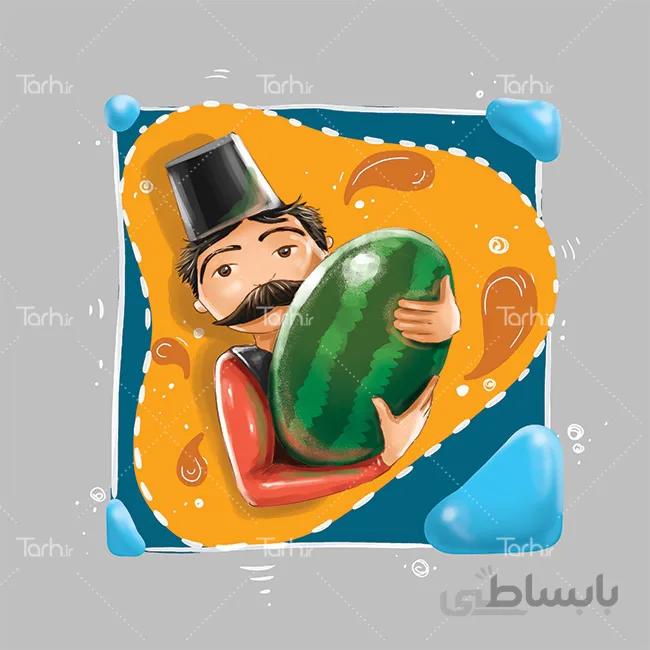 تصویر سازی لایه باز شب یلدا