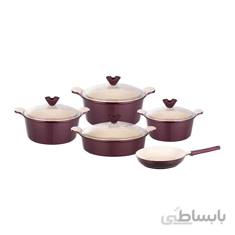سرویس قابلمه بایوگرانیت 9 پارچه کاندید مدل اسکار