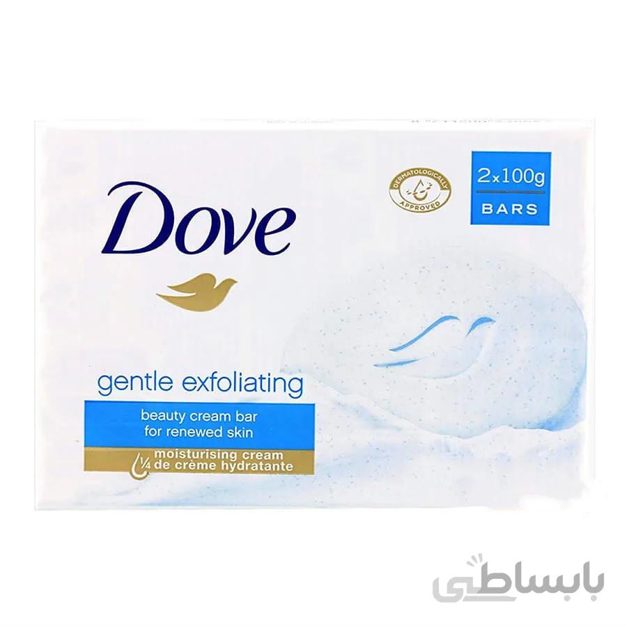 صابون لایه‌بردار داو مدل Gentle Exfoliatingوزن 100 گرم