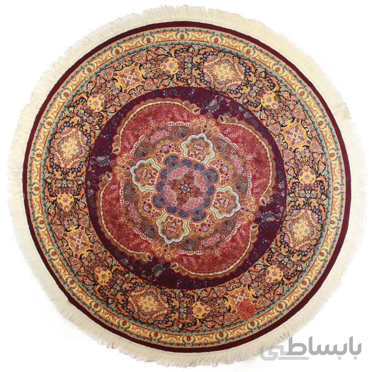 فرش گرد 1200 شانه 3600 تراکم طرح دیبا کد 1679T