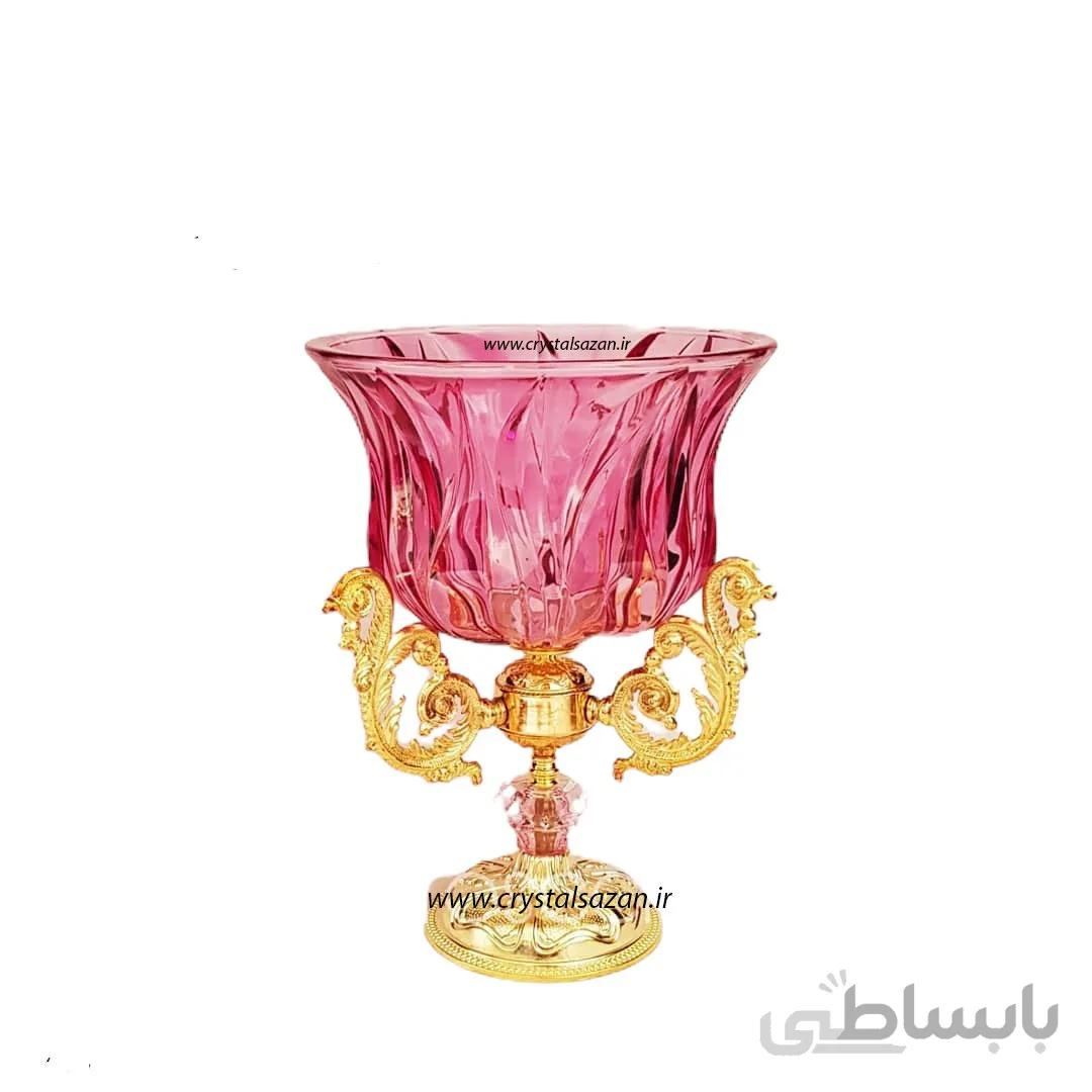 کاسه پایه دار کریستال سازان مدل نیل کد CS1162