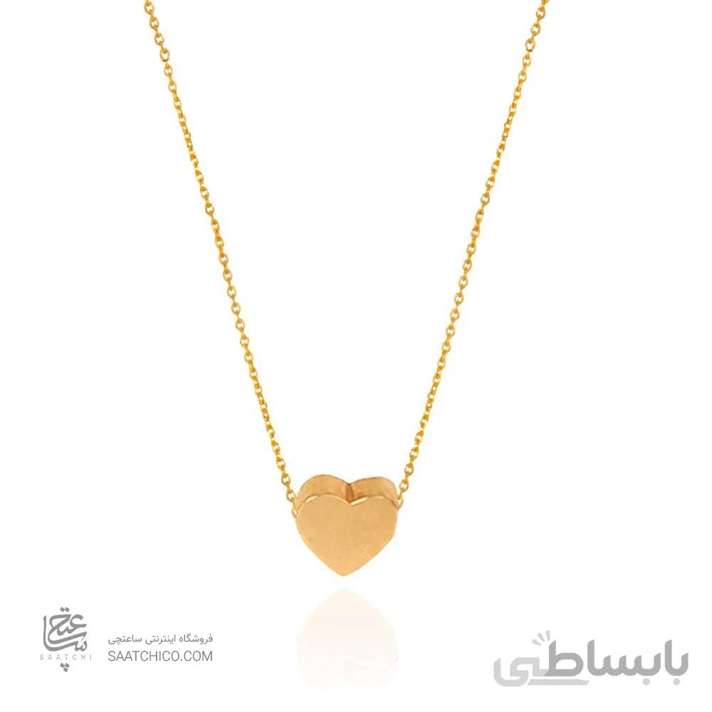 گردنبند طلا زنانه طرح قلب کد CN379