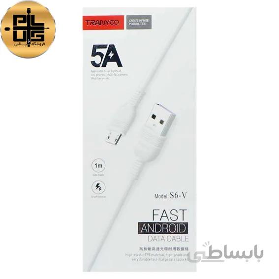کابل تبدیل USB به microUSB ترانیو مدل S6-V طول ۱ متر