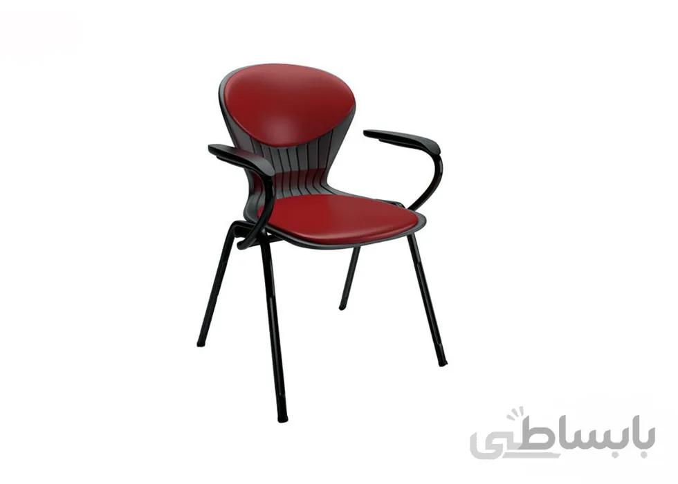 صندلی انتظار صدفی تک نفره دسته دار